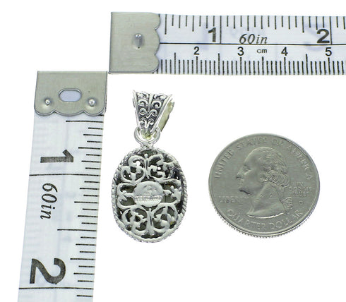 Magenta Turquoise And Sterling Silver Southwestern Pendant WX66807